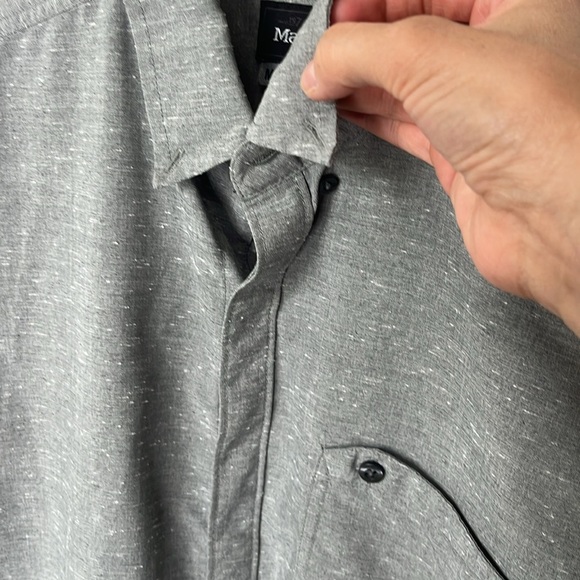 Marmot Men's Casual Button Down Shirt Short Sleeve Gray size Medium - Picture 8 of 13